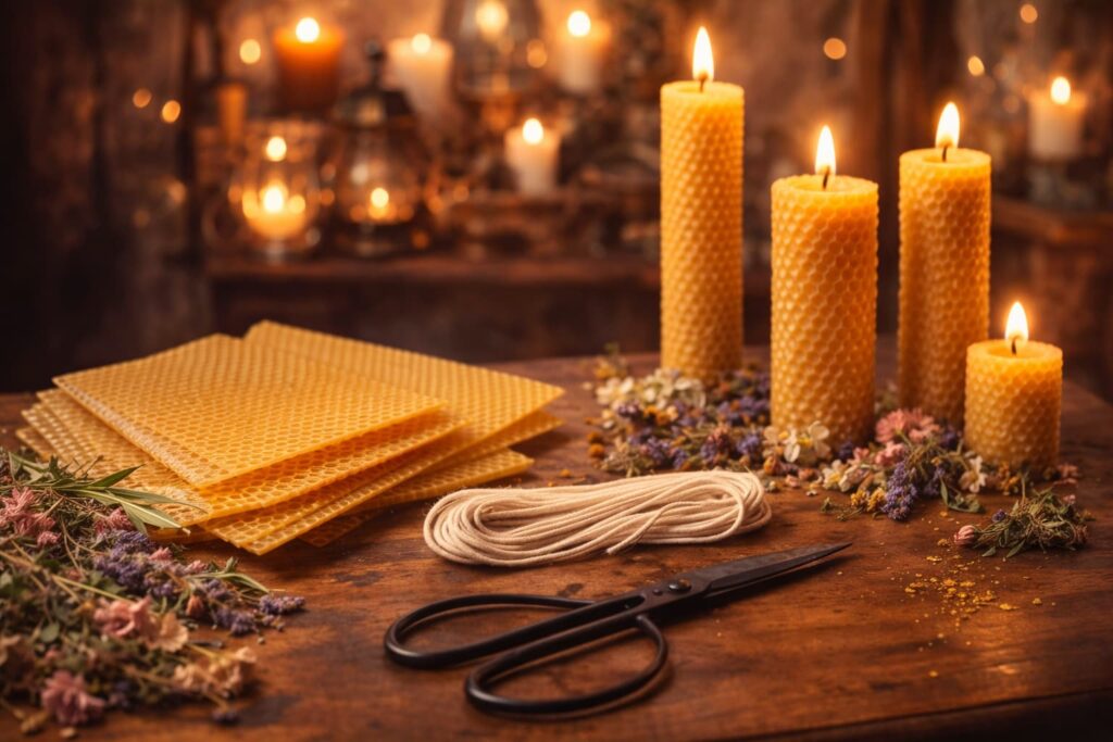 Taller Velas Panal de Abeja con Soraya Amores en Escuela Kenaz