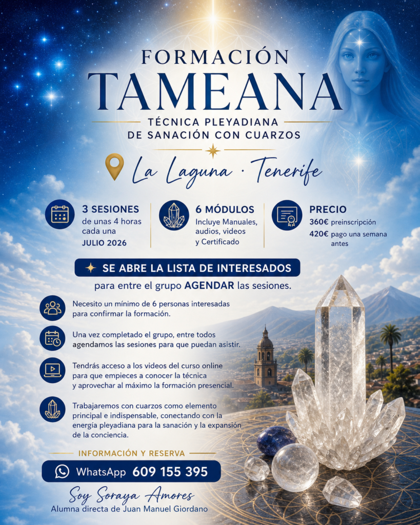 Formación Tameana Julio La Laguna con Soraya Amores