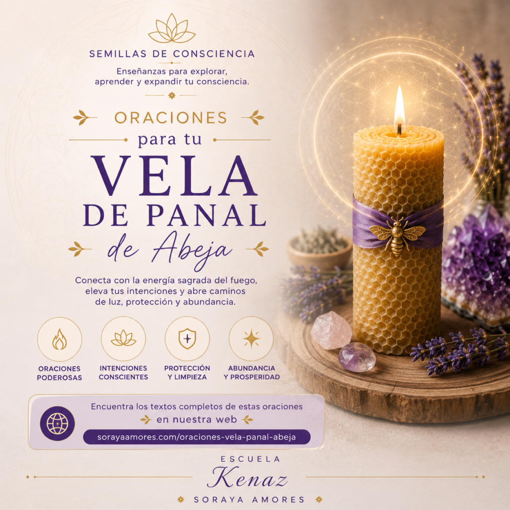 Oraciones de petición para tu Vela de Panal de Abeja · Soraya Amores · Escuela Kenaz